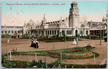 Palace of Music Franco British Exhibition London England UK 1908 (Exhibition Cancel) Postcard