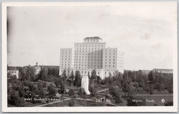 Hotel Saskatchewan Regina SK Sask Canada No. 735 RPPC Postcard