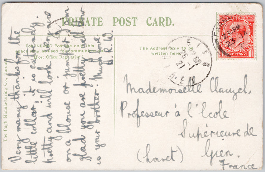 Hamilton Ontario James & King Streets ON Canada Cunningham Photographer Sign 1920s Pugh Postcard SP21