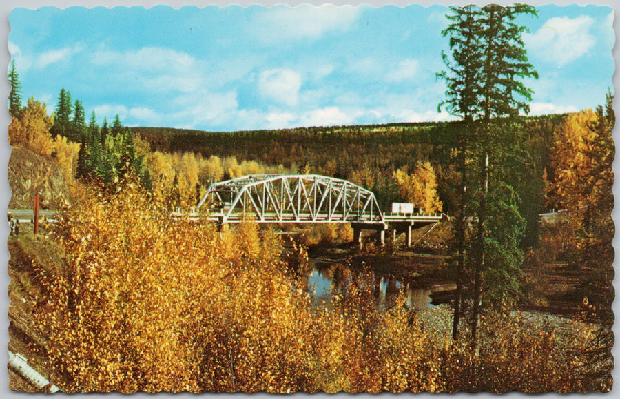 Cottonwood Bridge BC British Columbia Cariboo Region Postcard