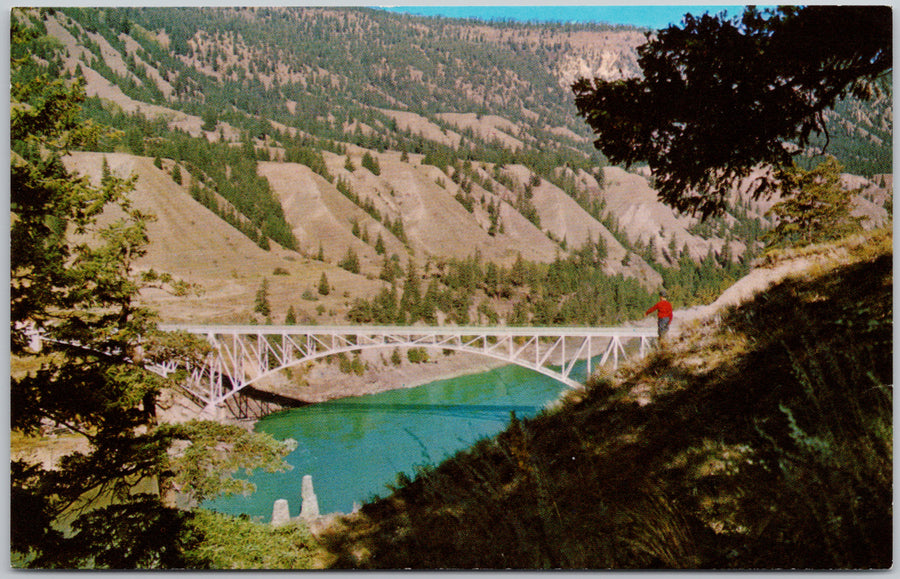 New Fraser River Bridge BC near Williams Lake British Columbia Postcard