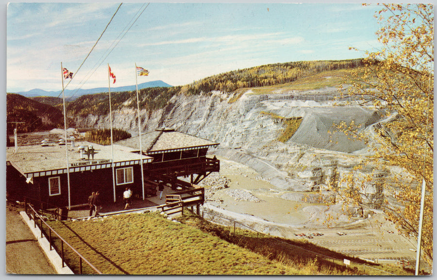 WAC Bennett Dam Hudson's Hope BC British Columbia Postcard 