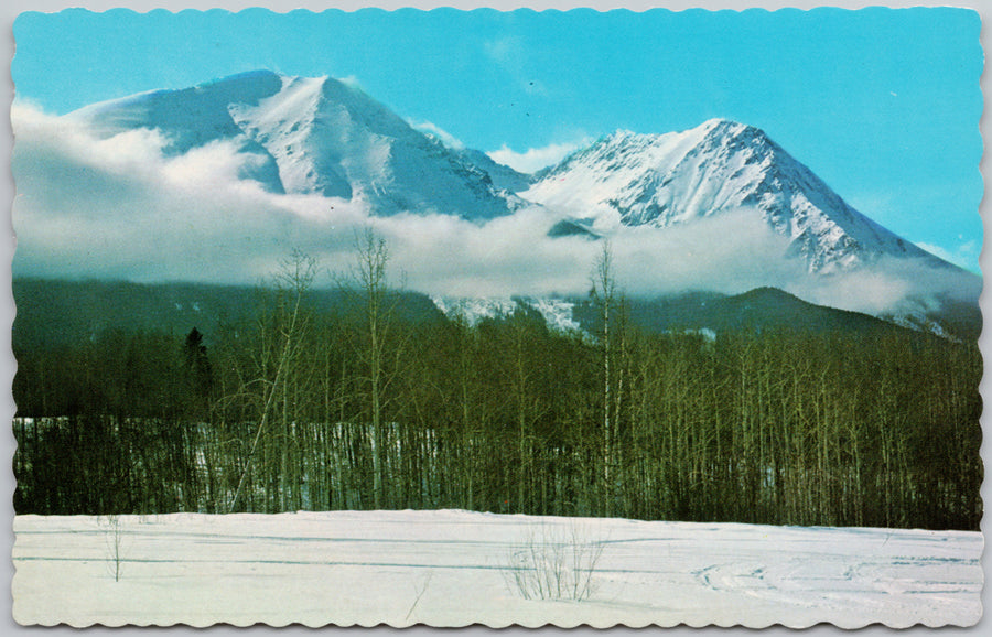 Hudson's Bay Mt Smithers Yellowhead West BC British Columbia Dexter Chrome Postcard 
