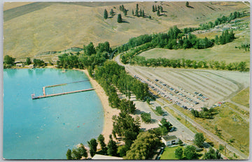 Kalamalka Beach BC British Columbia Chrome Monahan Agency Postcard 