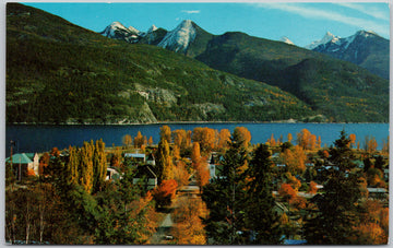 Kaslo BC Kootenay Lake British Columbia Autumn Golden Kootenay Postcard