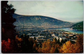 Nelson BC British Columbia Birdseye Chrome Natural Color Prod Postcard 