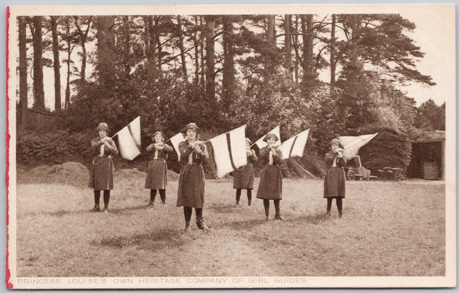 Girl Guides Princess Louise's Own Heritage Company Dunbartonshire ?? Postcard 