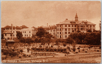 Victoria BC St. Joseph's Hospital British Columbia Postcard 