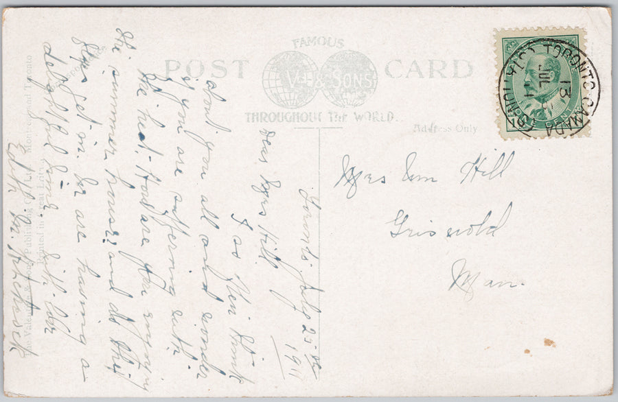 Mink Tunnel Lake Superior Ontario ON Canada to Griswold MB Postcard SP21