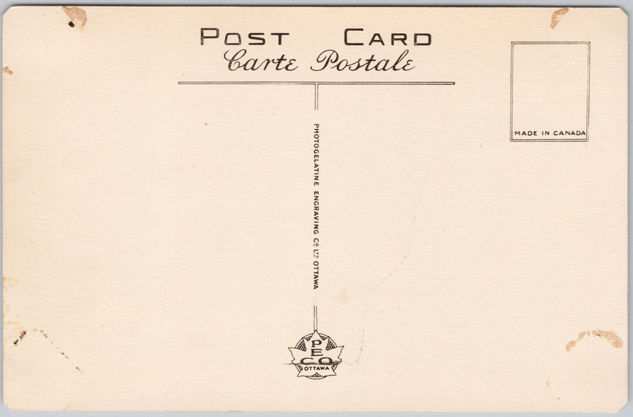 Kiwanis Log Cabin Little Lake Midland Ontario ON Canada PECO Postcard SP21