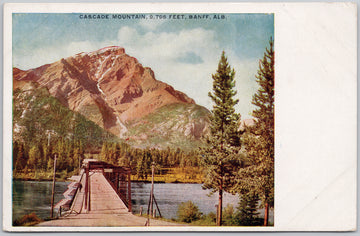 Banff Alberta Cascade Mountain DLO Dead Letter Office Vancouver Branch 1706 1790 Franklin Front Facing Stamp Postcard