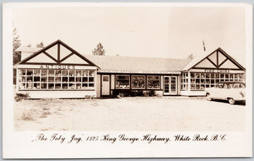The Toby Jug Antique Store White Rock BC King George Highway Postcard 