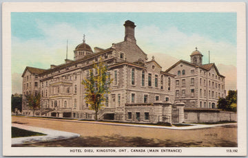 Hotel Dieu Kingston Ontario ON Unused Linen Postcard SP21