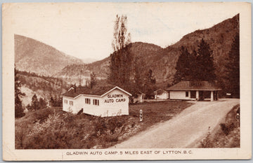 Lytton BC Gladwin Auto Camp British Columbia Postcard 