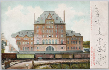 Vancouver BC New CPR Depot Postcard 