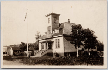 Court House Atlin BC RPPC Postcard
