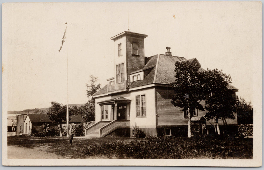 Court House Atlin BC RPPC Postcard