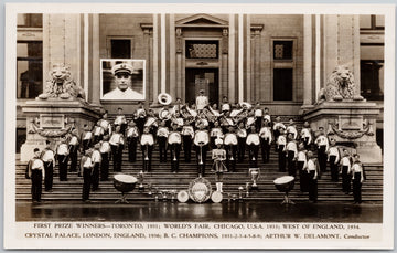Vancouver Kitsilano Boys Band Vancouver BC RPPC Postcard 