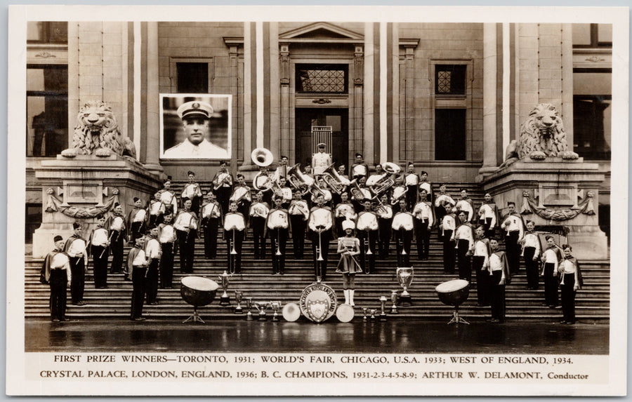 Vancouver Kitsilano Boys Band Vancouver BC RPPC Postcard 