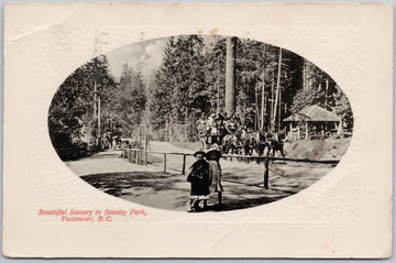 Vancouver Stanley Park Children Horses Carriage Postcard 