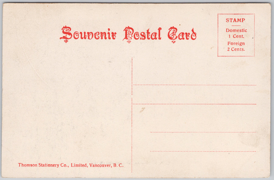 CPR Station Vancouver BC British Columbia Thomson Stationery Co Postcard SP21