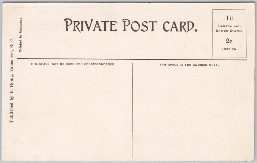 High School Fairview Vancouver BC British Columbia Honig Postcard SP21