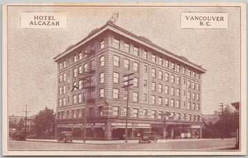 Hotel Alcazar Vancouver BC Postcard