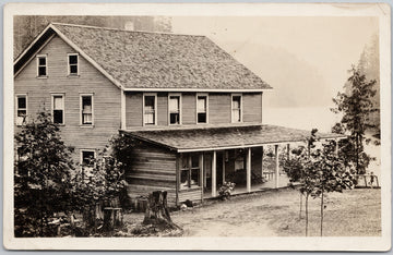 Hotel Forbes Landing Lower Campbell Lake BC Vancouver Island Postcard 