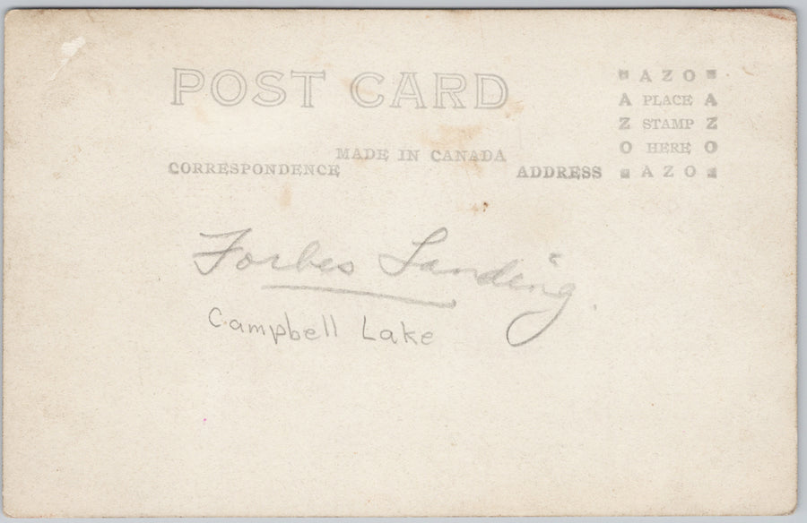 Hotel Forbes Landing Lower Campbell Lake BC Vancouver Island Postcard