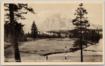 16th Green Jasper Park Golf Course  Postcard 