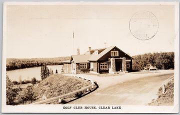 Golf Club House Clear Lake Manitoba Riding Mountain Park Postcard 