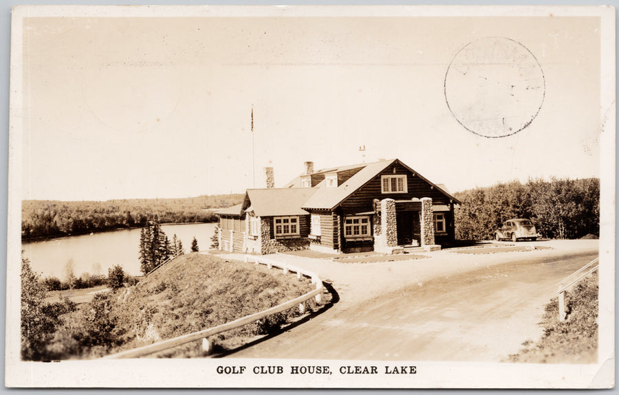 Golf Club House Clear Lake Manitoba Riding Mountain Park Postcard 