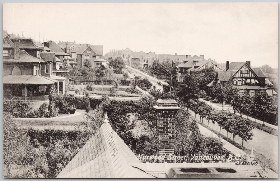 Harwood Street Vancouver Postcard 