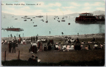 English Bay Vancouver BC Postcard 
