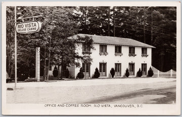 Vancouver BC Rio Vista Cabins Postcard 