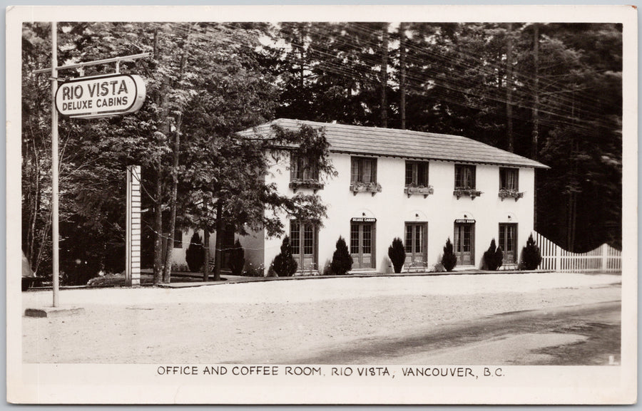 Vancouver BC Rio Vista Cabins Postcard 