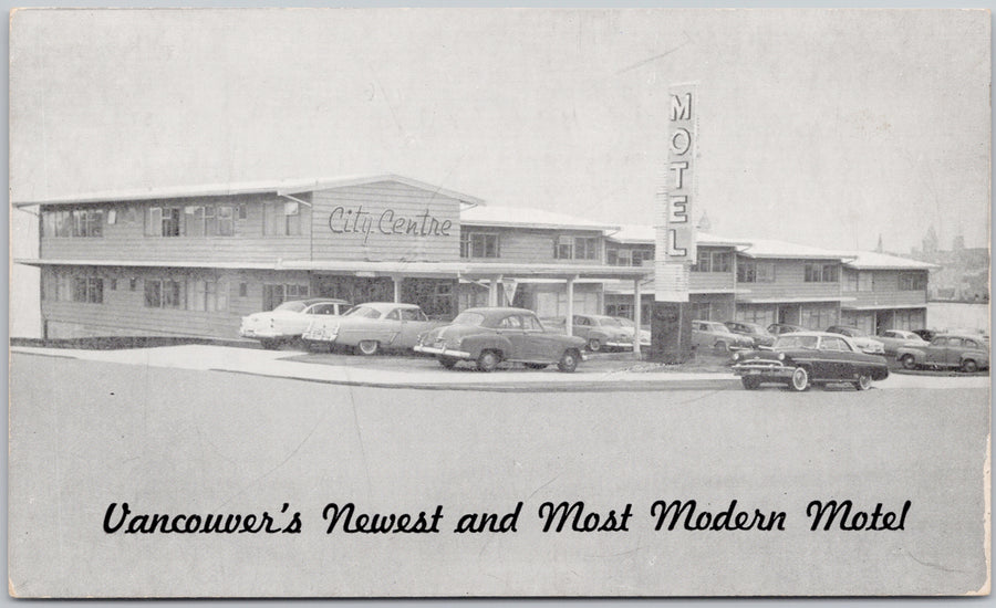 City Centre Motel Vancouver BC Postcard 