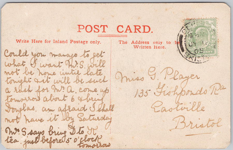 Bristol Carnival Coliseum England 1905 Frank Holmes Postcard 
