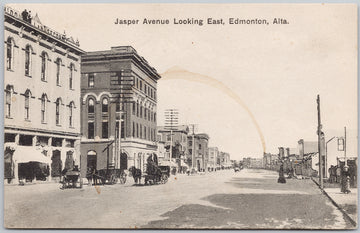 Edmonton Alberta Jasper Avenue Unused Postcard 