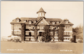 Victoria BC University School St. Michael's Mount Tolmie Saanich Postcard 