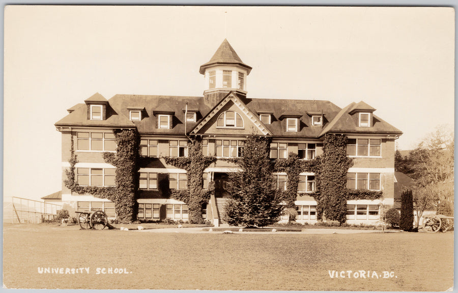 Victoria BC University School St. Michael's Mount Tolmie Saanich Postcard 