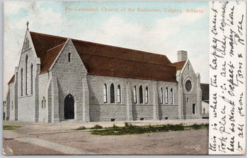 Pro-Cathedral Church of the Redeemer Calgary Postcard 