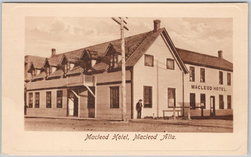 Macleod Hotel Macleod Alberta Postcard