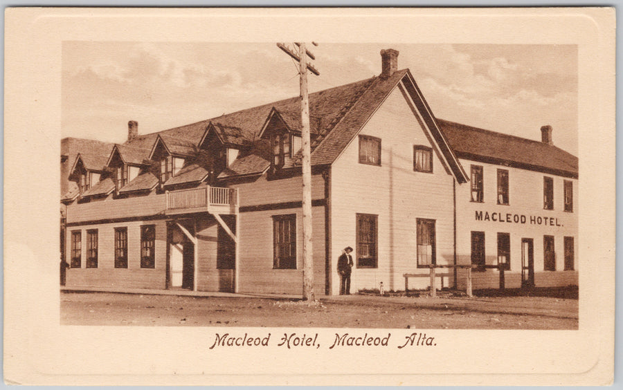 Macleod Hotel Macleod Alberta Postcard