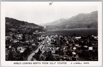 Kaslo BC looking North from Golf Course Postcard