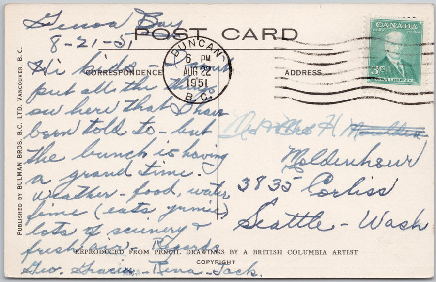 The Yacht Harbour Genoa Bay Lodge t Postcard 