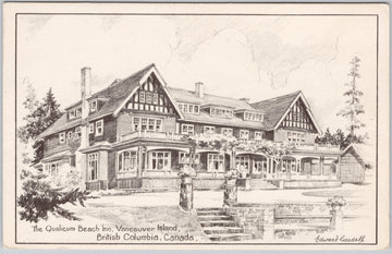 Qualicum Beach Inn Vancouver Island British Columbia Edward Goodall Artist Postcard 