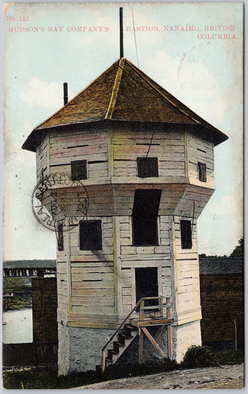 Hudson's Bay Company's Bastion Nanaimo Postcard 