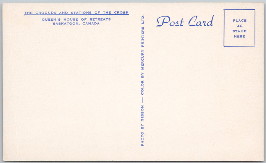 Queen’s House of Retreats Saskatoon Sask Postcard