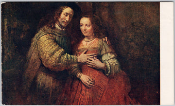 Vintage Postcard Rembrandt The Jewish Bride Rijksmuseum Amsterdam Postcard 